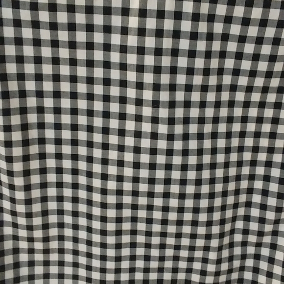 Club Monaco Slim White Black Button Down Checker Boyfriend Fit Shirt Size S/P - Picture 11 of 11